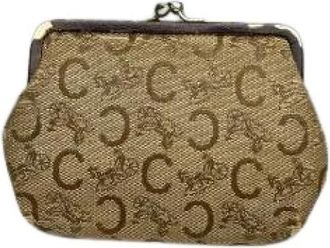 Celine Pre-owned Cotton Wallet - Dames - Vintage Accessoires - Bruin - ONE Size - Katoen - Vintage