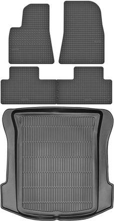 OEM Juego De Alfombrillas De Goma Para Coche Y Alfombrilla Para Maletero Del Tesla Model 3 Sed&aacute;n De 2017
