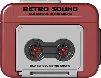 Generic Vintage Cassette Tape Keychain - Mini Recorder Keychain With Music Playback & Recording Function, Retro Design For Music Lovers, ABS Material For Back