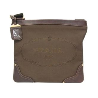 Prada Borsa a spalla con logo jacquard Pre-owned - - Pre-owned - Donna - Marrone - ONE SIZE