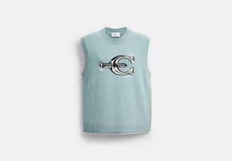 Coach Screw Crewneck Sweater Vest