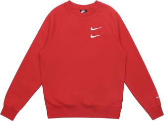 Nike Embroidered Fleece Lined Stay Warm Round Neck Pullover Red DD5079-657
