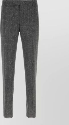 Alexander McQueen embroidered wool tailored trousers