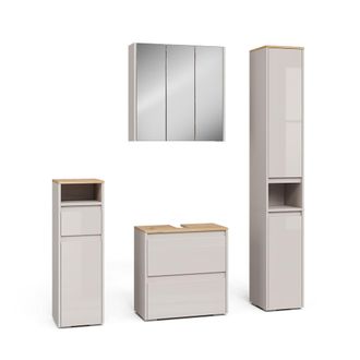 Vicco Conjunto De Muebles De Ba&ntilde;o Majest, Cachemira/artesanal, 4 Partes, Vicco