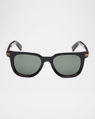 Ermenegildo Zegna Men & apos;s Square Acetate Sunglasses