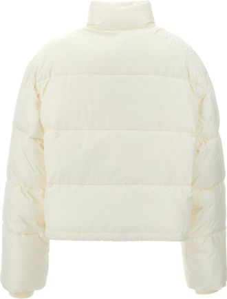 Courr&egrave;ges Womens White Polyester Full-Length Jacket Clothing