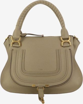 Chloé Hand- und Schultertasche aus genarbtem Leder Marcie Medium