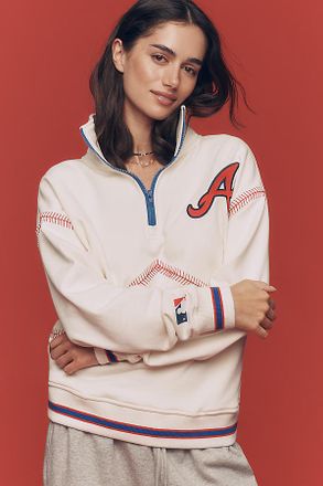 Terez Cotton MLB Quarter-Zip Sweatshirt