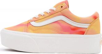 Vans (WMNS) Vans Old Skool Stackform Shoes Orange White VN0A7Q5MORA