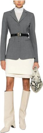 Semicouture Herminia Blazer - Dames - Blazers - Grijs - S - Wol - Jassen