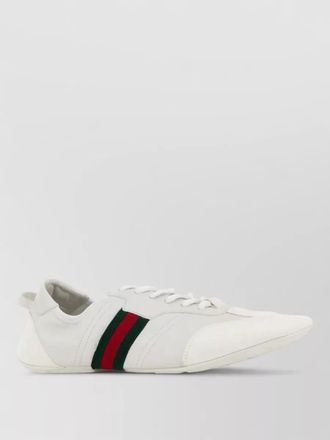 Gucci leather suede flex lace up sneakers