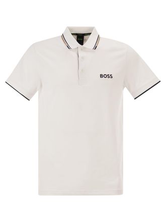 HUGO BOSS Boss Green Regular Fit Poloshirt aus recycelter Stretch-Baumwolle und Polyester