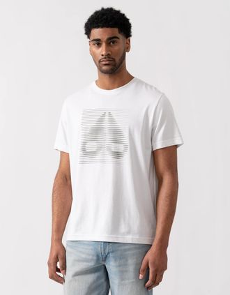 Moose Knuckles Mens Moose Knuckles Raydaze Mens T-Shirt - Milky Way 891 - White - Size: 38