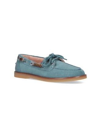 Pinko Womens Flat Shoes Blue Upper: Cow Leather