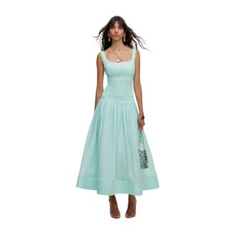 Self Portrait Party Dresses, female, Green, Size: XS Midi Dress