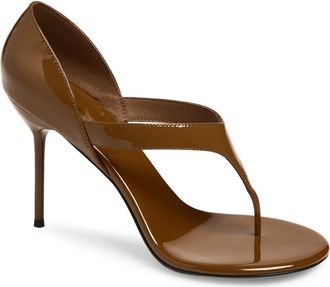 Jeffrey Campbell Rhian Stiletto Sandal in Tan Patent at Nordstrom, Size 7.5