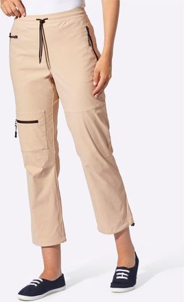 Casual Looks Funktionshose CASUAL LOOKS, Damen, Gr. 36, Normalgr&ouml;ssen, beige, 95% Polyamid, 5% Elasthan, unifarben, Hosen Funktionshose