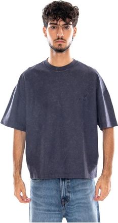 Carhartt Work in Progress S/S Lambert T-Shirt - Heren - Shirts - Blauw - L - Katoen - Tops