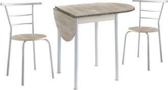 Pondecor Interiorismo Conjunto de mesa extensible y 2 sillas, haya. 55/115&times;61&times;76 cm