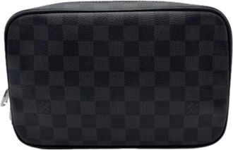 Louis Vuitton Pre-owned Clutch bag - Heren - Vintage Clutch - Grijs - ONE Size - Leer - Vintage