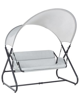 Beliani Columpio Metal Gris claro