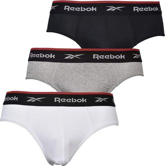 Reebok Heren Wiggins Sports Briefs (Set van 3) (Zwart/Grijs Marl/Wit)