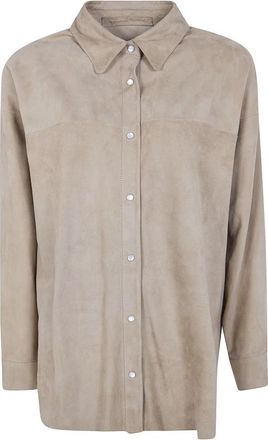 Salvatore Santoro Leather Jassen - Dames - Leren en Su&egrave;de Jassen - Beige - XS - Jassen
