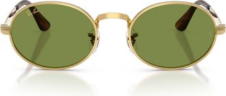 Ray-Ban x A$AP Rocky 54mm Oval Sunglasses in Arista /Green at Nordstrom