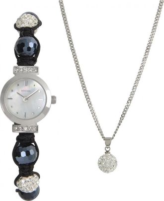 Sekonda Womens 4063G Ladies Watch and Necklace Gift Set - Silver - One Size