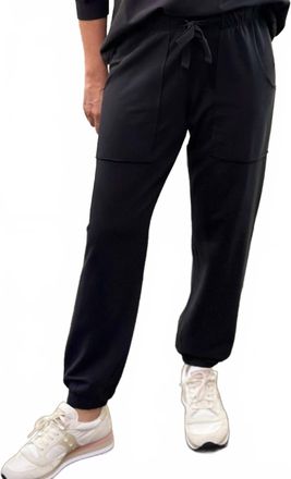 Dylan Cropped Cargo Jogger In Ranch Black