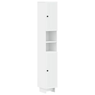 vidaXL Armario De Ba&ntilde;o Con Estante Abierto Ede Blanco 30 X 31 X 190 Cm Vidaxl