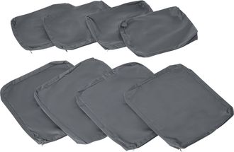 OUTSUNNY Seat Cushion Cover Replacement Set - Grey | TJ Hughes