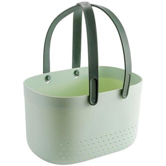 OEM Panier De Douche - 30 X 20 X 12 Cm - Ventilation Int&eacute;gr&eacute;e - Vert - 1 Pi&egrave;ce