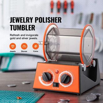 OEM Tumbler Pulidor De Joyas 3 Kg - M&aacute;quina Rotativa Mini Con Temporizador 0-60 Min
