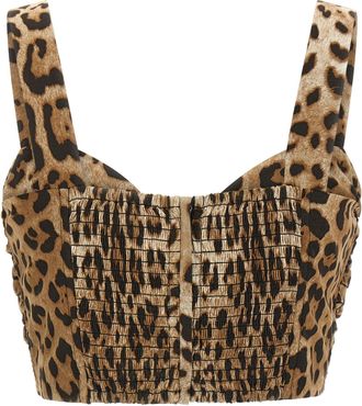 Dolce & Gabbana Womens Brown Cotton Blouse