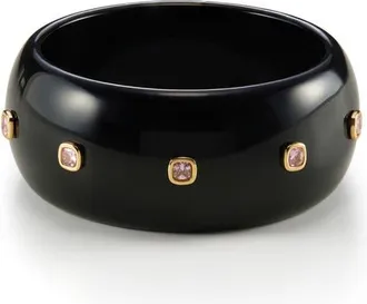Luv AJ The St. Lucia Lucite Bangle in Gold at Nordstrom