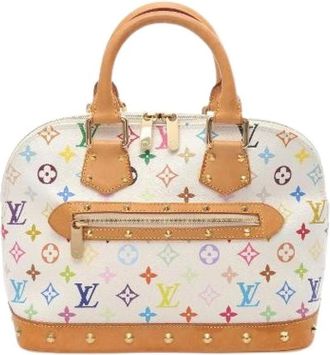 Louis Vuitton Pre-owned Handbags, female, White, Size: ONE SIZE Pre-owned Alma Monogram Multicolore Handbag