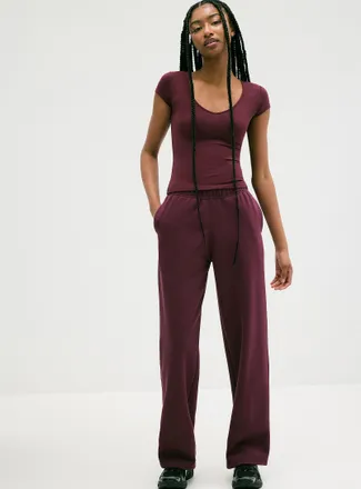 Twik Womens Straight-leg fleece pant