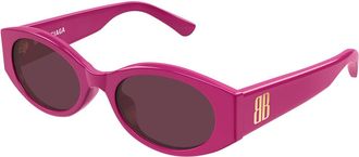 Balenciaga BB0477SA Asian Fit 004 Womens Sunglasses Pink Size 53