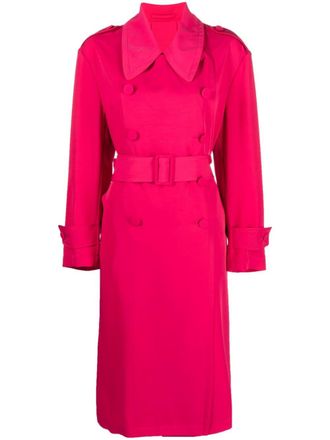 Palt&ograve; Jas met oversized kraag - Roze