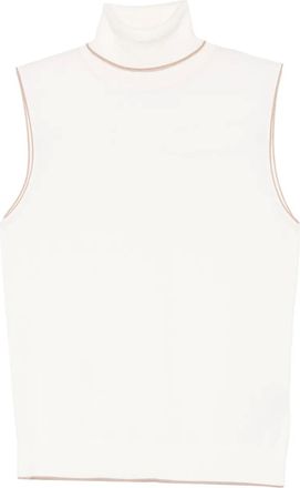 Eleventy Top met col - Wit