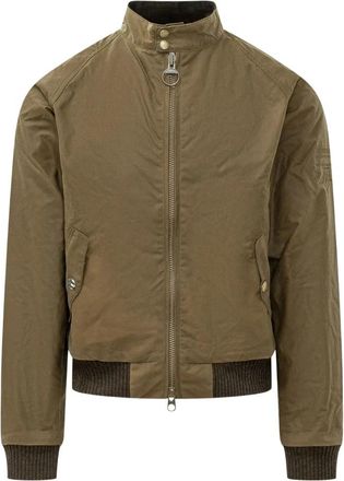 Barbour Merchant Waxed Jacket - Heren - Bomber jackets - Beige - L - Katoen - Jassen
