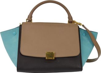 Celine Tricolor Trapeze Bag Leather Multicolour Leather Handbag (Pre-Owned)