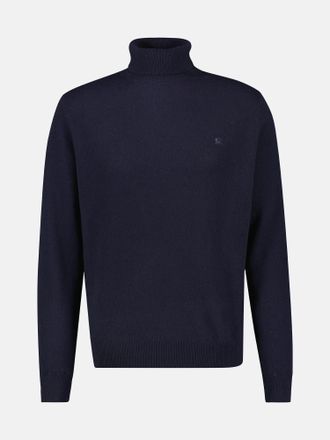 Lerros Rollkragenpullover LERROS Woll-Cashmere-Rollkragenpullover, Herren, Gr. XXL, classic navy, 88% Wolle, 12% Kaschmir, normal, ohne Ausschnitt, Pullover 