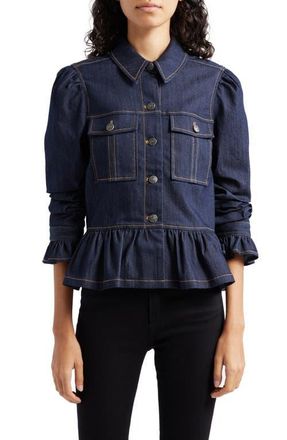 Cinq à Sept Delanie Denim Jacket in Indigo at Nordstrom, Size Xx-Small