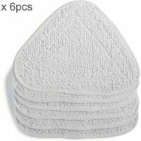 OEM 6 Fundas De Repuesto Para Limpiador A Vapor Vileda, Funda De Repuesto Para Mopa De Pulverizaci&oacute;n Caliente 100, Paquete Familiar, Blanco - Crezuo