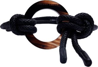 Adriana Castro Le Knot Leather Belt in Black at Nordstrom, Size Medium