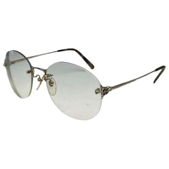 Fendi Pre-owned Accessories, female, Yellow, Size: ONE SIZE Pre-owned Metal sunglasses