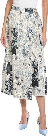 Etro Miss Print Midi Skirt
