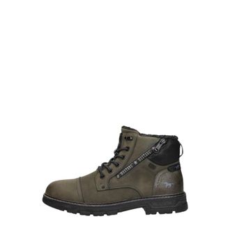 Mustang Schoenen, Heren, Groen, 42 EU, Leer, Veterschoenen Hoog